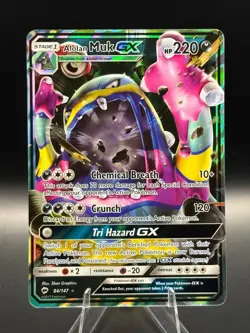 Alolan Muk GX 84/147 Burning Shadows- NM Ultra Rare Pokemon Card - Image 1