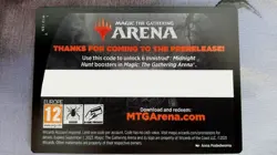 MTG Magic Arena Innistrad: Midnight Hunt Prerelease Promo Code, 6 Booster Packs - Image 1