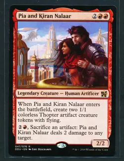 Pia and Kiran Nalaar MTG Magic 2018 Duel Decks: Elves vs. Inventors LP - Image 1