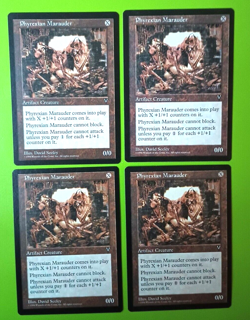 Magic the Gathering MTG Visions PHYREXIAN MARAUDER X 4 NM RARE 1997! - Image 1