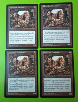 Magic the Gathering MTG Visions PHYREXIAN MARAUDER X 4 NM RARE 1997! - Image 2