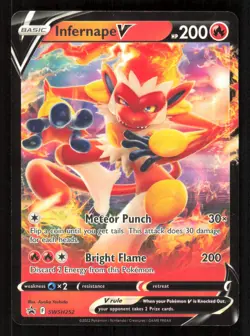 Infernape V SWSH252 Holo Promo Sword & Shield Promo Pokemon Holo - Image 1
