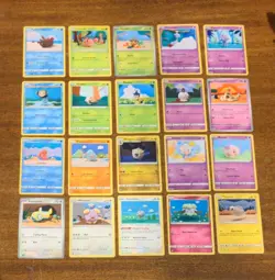 Lot of 20 Asako Ito Pokemon TCG Cards Yarn Knit Shelgon 105/168 Luvdisc 44 - Image 1