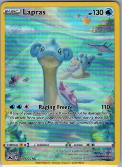 Lapras GG05/GG70 Crown Zenith: Galarian Gallery - Pokemon Card - NM - Image 1