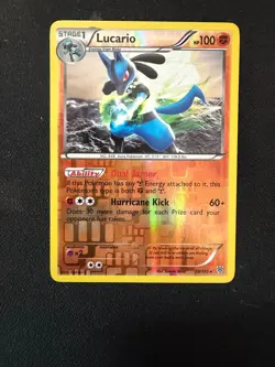 Lucario 78/135 Plasma Storm Reverse Holo Pokemon Card - LP+ - Image 1