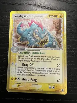 Feraligatr Delta Species 2/101 Dragon Frontiers Holo Pokemon Card - Image 1