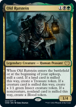 1 x Old Rutstein - Foil - Innistrad: Crimson Vow - Moderate Play - MTG - Image 1