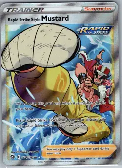 Rapid Strike Style Mustard TG27/TG30 Brilliant Stars - Pokemon Card - NM - Image 1