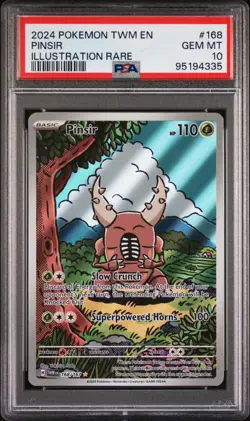 PSA 10 Pinsir 168 Twilight Masquerade Pokemon Card Illustration Rare - Image 1