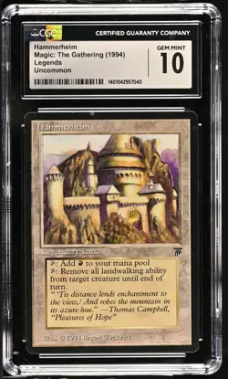 Hammerheim, legends mtg. CGC 10 Gem Mint! - Image 1