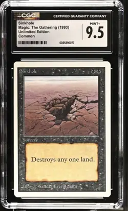 Sinkhole, Unlimited mtg. CGC 9.5 Mint+! - Image 1