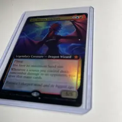 1x Niv-Mizzet, Visionary, Extended Art Foil, Foundations, MTG LP Dings Scratches - Image 2
