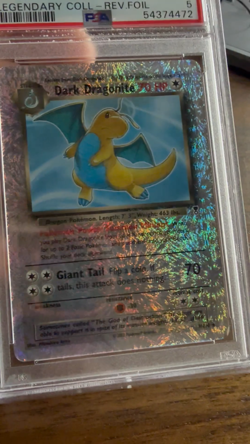 2002 Pokemon Dark Dragonite 5/110 Reverse Holo Legendary Collection PSA 5 🔥 - Image 2