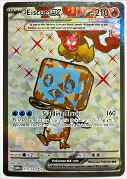 Pokemon EISCUE EX 210/197 Obsidian Flames Ultra Rare Holo NM - Image 1