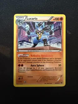 Lucario 64/99 Holo Rare Next Destinies Pokemon TCG - LP+ - Image 1