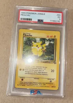 1999 Pokemon Jungle Pikachu #60 PSA 5 - Image 1