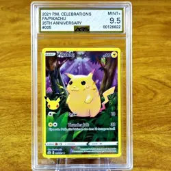Pokemon Celebrations Classic Collection Pikachu 005/025 AGS Mint+ 9.5 Holo 2021 - Image 1
