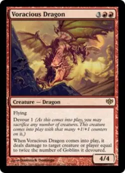 1 x Voracious Dragon - Conflux - Moderate Play - MTG - Image 1