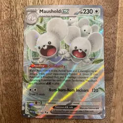 Maushold ex Ultra Rare Paradox Rift 155/182, NM Pokemon Card - Image 1
