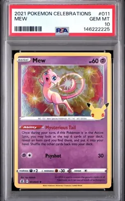 2021 POKEMON CELEBRATIONS #011 MEW PSA 10 POP 317! 🔥 - Image 1