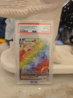 Snorlax VMAX 206/202 Secret Rainbow Pokemon Sword & Shield GEM MINT PSA 10 - Image 1