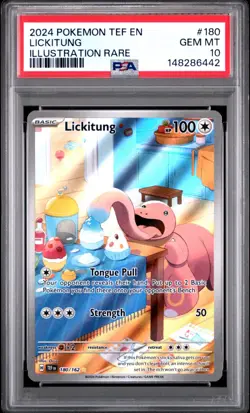 Lickitung 180/162 Pokemon S&V Temporal Forces Illustration Rare - PSA 10 - Image 1