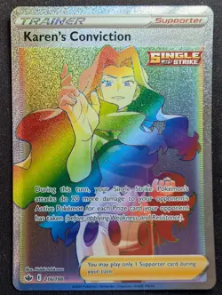 Karen's Conviction - 216/198 Chilling Reign (Pokemon) - Image 1