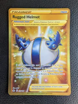 Rugged Helmet - 228/198 Chilling Reign (Pokemon) Golden Hyper Rare - Image 1