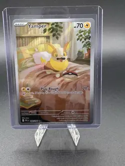 Yamper 99/94 Illustration Rare Pokemon TCG Phantasmal Flames - Image 1