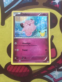 Pokemon Clefairy 50/83 - Played - 20th Anniversary Pikachu Stamped Generations - Image 1