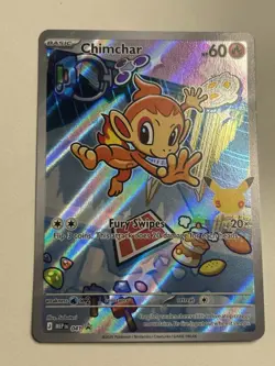 Pokemon Chimchar #041 Promo First Partner Illustration Rare Holo NM - Image 1