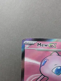 Mew ex 193/165 Pokemon TCG 151 Ultra Holo Rare Full Art English - Image 2