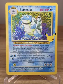 Blastoise 2/102 Classic Collection Celebrations: Classic Collection Pokemon NM - Image 1