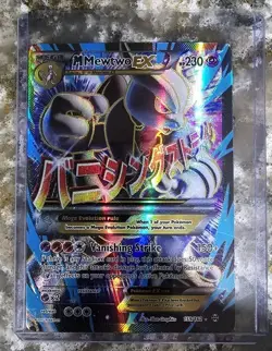 M Mewtwo EX Full Art Holo Card 159/162 Breakthrough Mega - Image 1