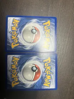 Pokemon Tag team crimp cards LP and NM 2 commons with the error on the top! - Image 2