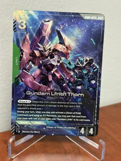 GUNDAM CARD GAME GD04-021 R+ GUNDAM LFRITH THRONE -PHANTOM ARIA NM - Image 1