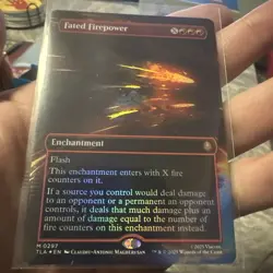 MTG English Fated Firepower Borderless Foil - Image 1