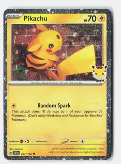 Pikachu (Pokemon Day 2026) Common Holo Miscellaneous Cards & Products 051/162 NM - Image 1