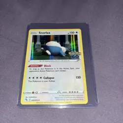 Pokemon Card Snorlax Pokemon Go Holo Rare 055/078 Near Mint - Image 1