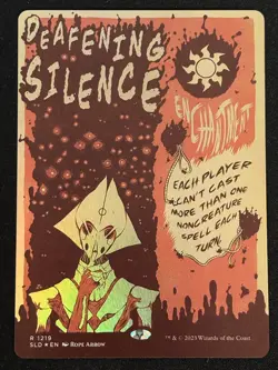 1x MTG Deafening Silence (Foil) - Secret Lair Drop Series (SLD) #1219 - Magic - Image 1