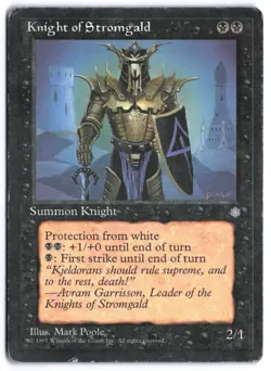Knight of Stromgald - ICE: Ice Age MP MTG TCG - Image 1