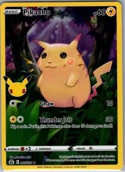 Pikachu 005/025 Celebrations - Pokemon Card - NM - Image 1