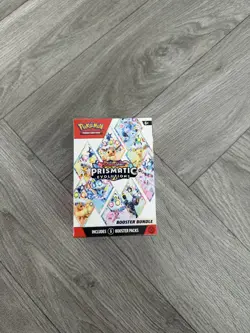 Pokemon Scarlet Violet Prismatic Evolutions Booster Bundle 6 Pack DAMAGED BOX - Image 2