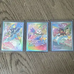 Pokemon TCG First Partner Illustration Collection Series 1 Gen 7 Alola Starters - Image 1