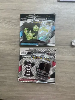 New Sealed Pokemon Black Bolt and White Flare Tech Sticker Collection Set of 2 - Image 1