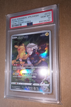 2022 Pokemon JPN. SWSH FA/Pikachu Dark Phantasma PSA 10 - Image 3