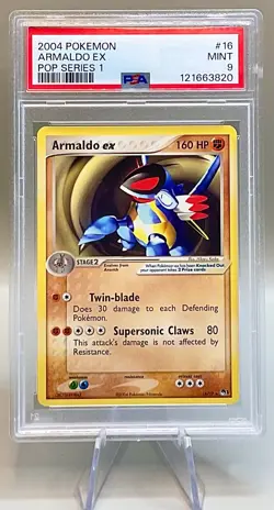 Pokemon Armaldo ex #16/17 Non-Holo Rare - 2004 Pop Series 1 - PSA 9 MINT! - Image 1