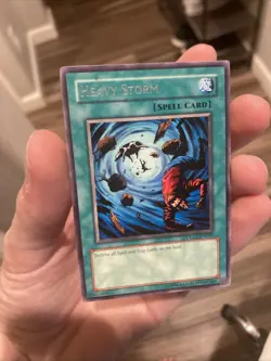 Heavy Storm DLG1-EN049 Dark Legends Unlimited Rare LP - Image 1