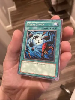 Heavy Storm DLG1-EN049 Dark Legends Unlimited Rare LP - Image 2