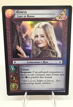 LOTR TCG CCG Eowyn Lady of Rohan 0P17 Foil Promo Card 2002 NM - Image 1